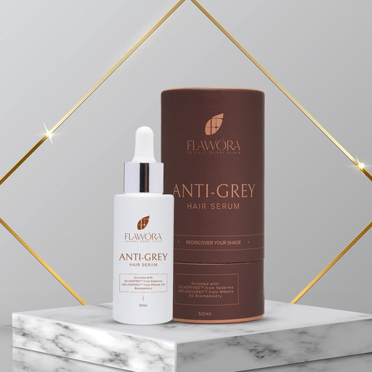 Flawora Anti Grey Hair Serum with Silverfree & Melanogrey