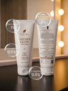 Flawora Set of 2 Golden Glow Facewash with Niacinamide for  Brightening, Moisturization and Nourishment - 100ml