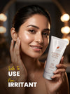 Flawora Set of 2 Golden Glow Facewash with Niacinamide for  Brightening, Moisturization and Nourishment - 100ml