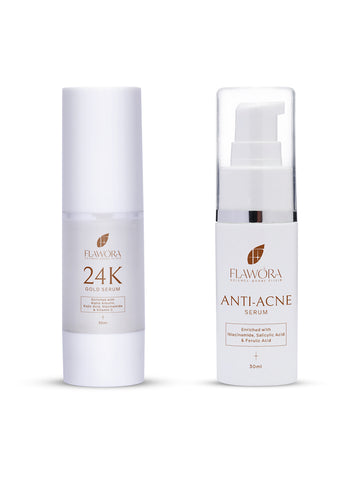 24k Gold + Anti Acne Serum -  Combo