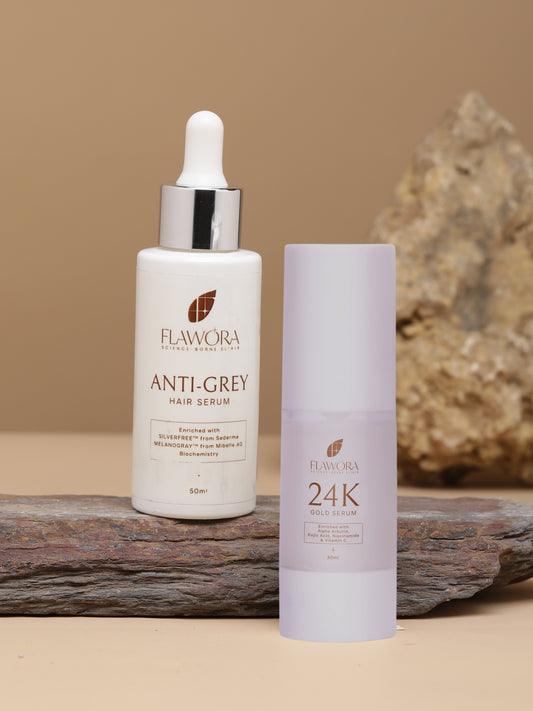 Anti-Grey Hair Serum & 24K Gold Serum