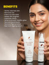 Set of Flawora Golden Glow Niacinamide Face Wash for skin Repair, Hydration and Glow - 100 ml and FLAWORA D-Tan Lotion for Pigmentation & Tan Removal | For Dark Spots &   - 50ml 