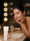 Flawora Golden Glow Facewash with Niacinamide for  Brightening, Moisturization and Nourishment - 100ml