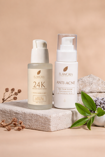 24k Gold + Anti Acne Serum -  Combo